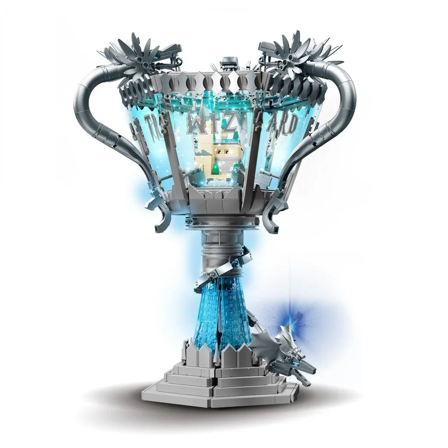 

1169PCS MOC The Goblet of Fire Building Blocks Magic Movie Triwizard Tournament Trophy Model DIY Assembled Toys Collection Gift