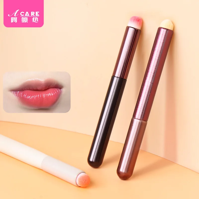 DX01/Lip brush/D1PQ0-Round head lipstick brush Girl Lip smudges concealer brush lip makeup brush beginner