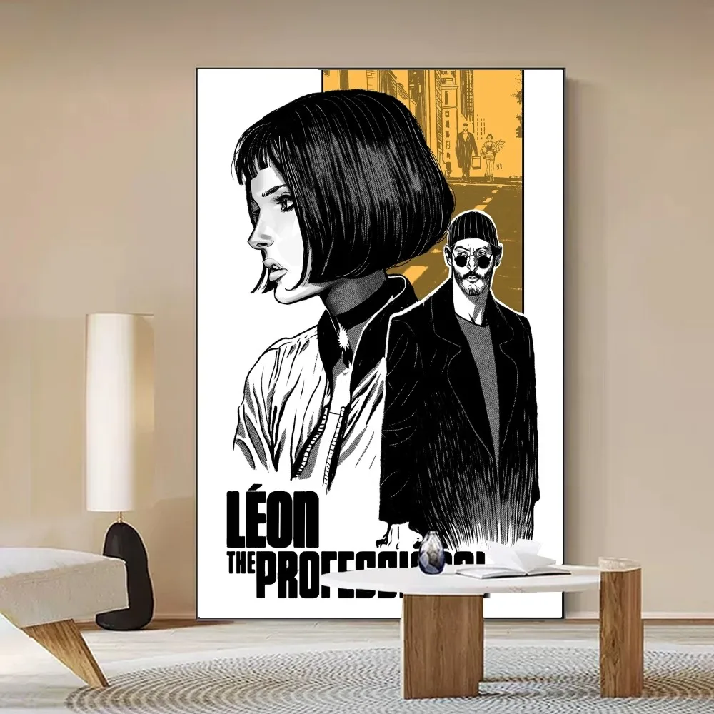 Leon The Professional Poster Self-adhesive Art Poster Whitepaper Prints Posters Artwork Home Decor