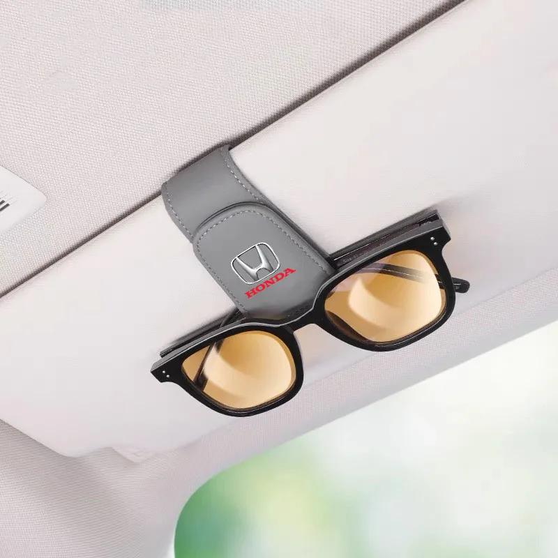 

Car Glasses Holder Universal Sun Visor Clip Sunglasses Holder for Honda Fit Civic Accord 7 8 9 10 Pilot City Jazz CRV HRV