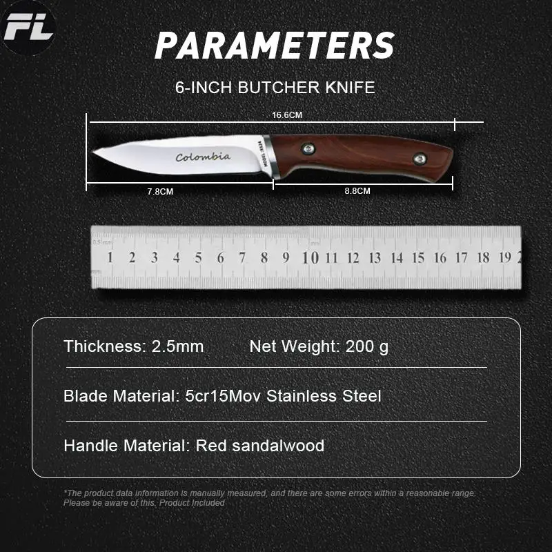 Straight Knife Camping Hunting Self-Defense Special Forces Outdoor Portable Tactics Survival Edc Collection Fishing Tools