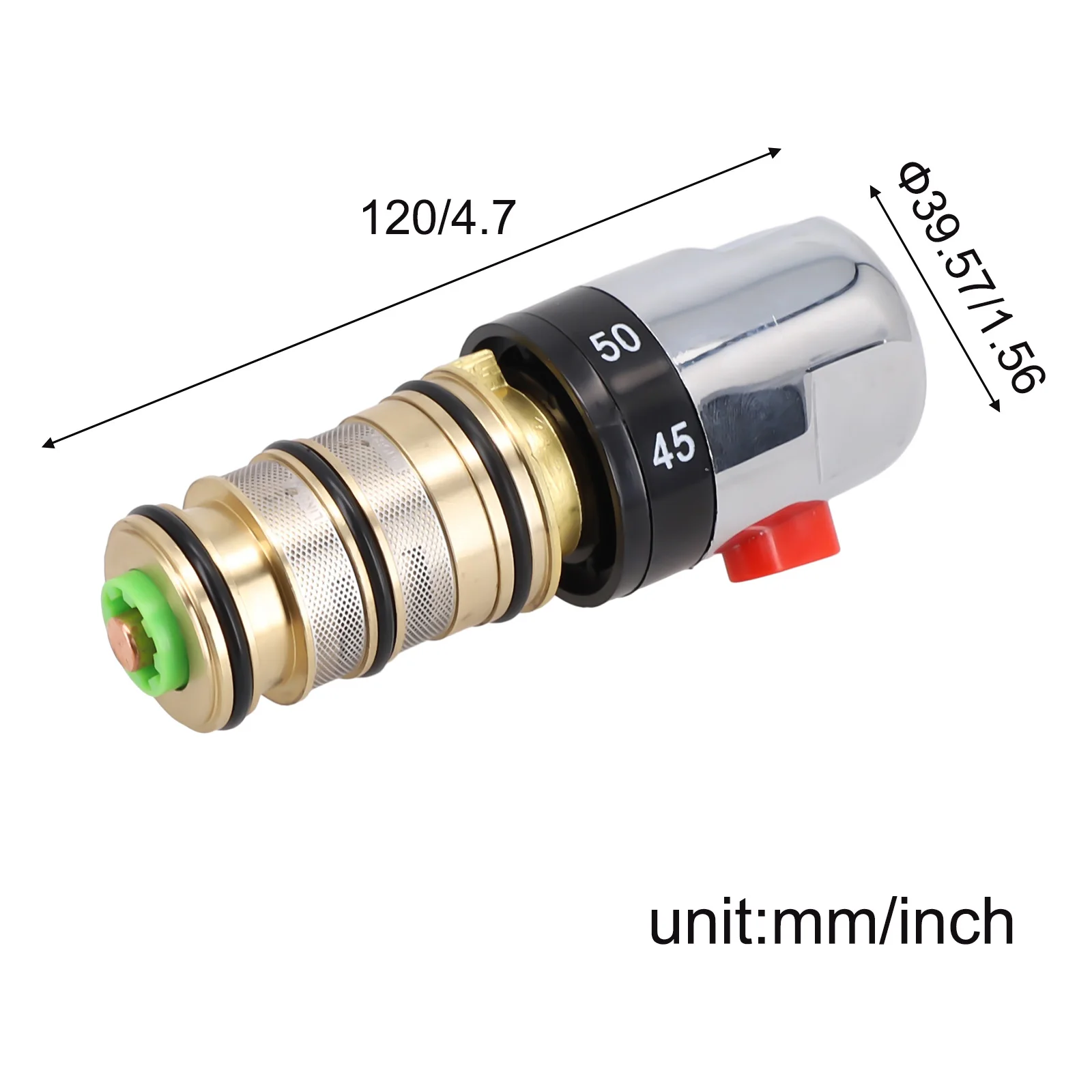 Easy To Use Valve Repair Kit Thermostatic Mixer 0.1-0.5Mpa Bath Mixer Cartridge Intelligent Replacement Saving