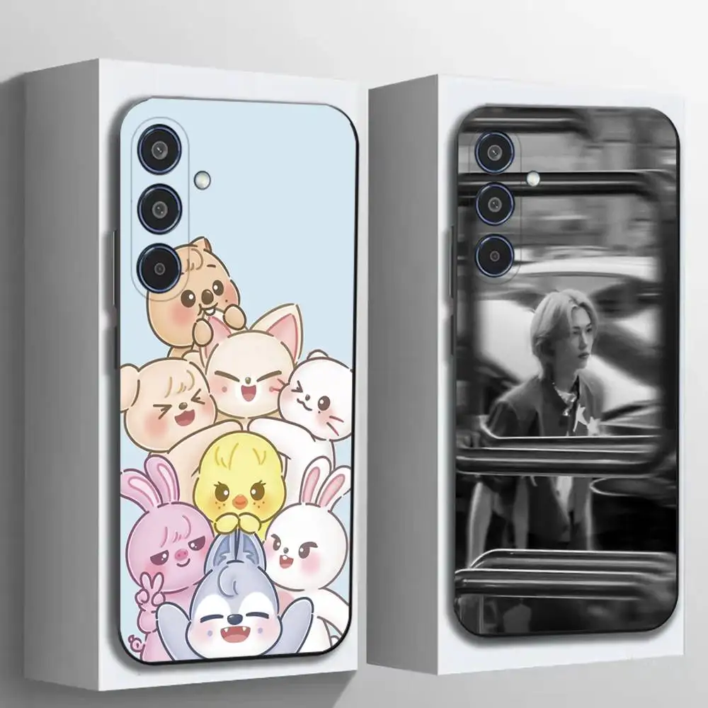F-Felix L-Lee S-SKZ Phone Case For Samsung Galaxy A12 13 Note 10Pro 20Ultra A20 21 30 31 40 41 A71 72,Lens Protection Safe Cover