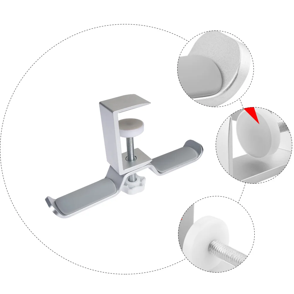

Headphone St Storage Rack Aluminum Alloy Small Practical Easy Install Desktop ganizer Hook Rack Hanger