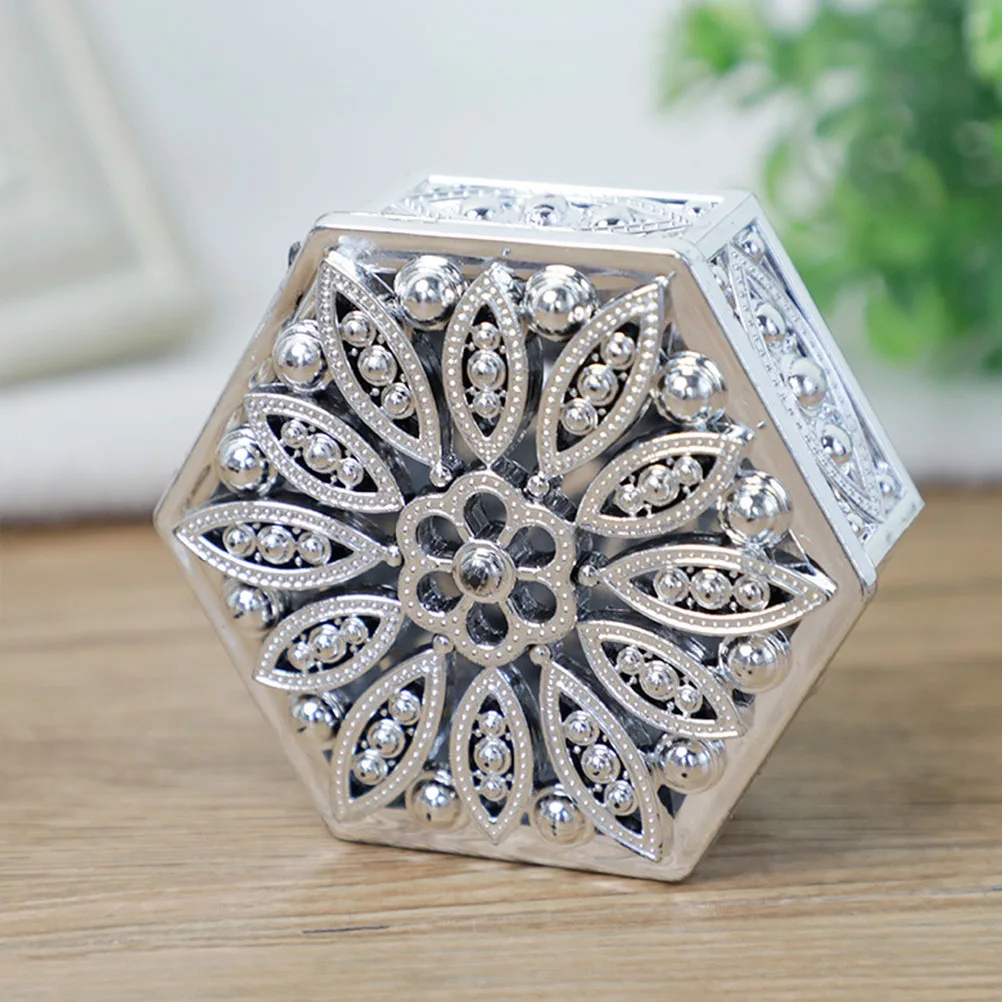 

12 Pcs Shaped Hexagonal Gift Box Wedding Decor Party Favor Boxes Jewelry Treat Plastic Baby