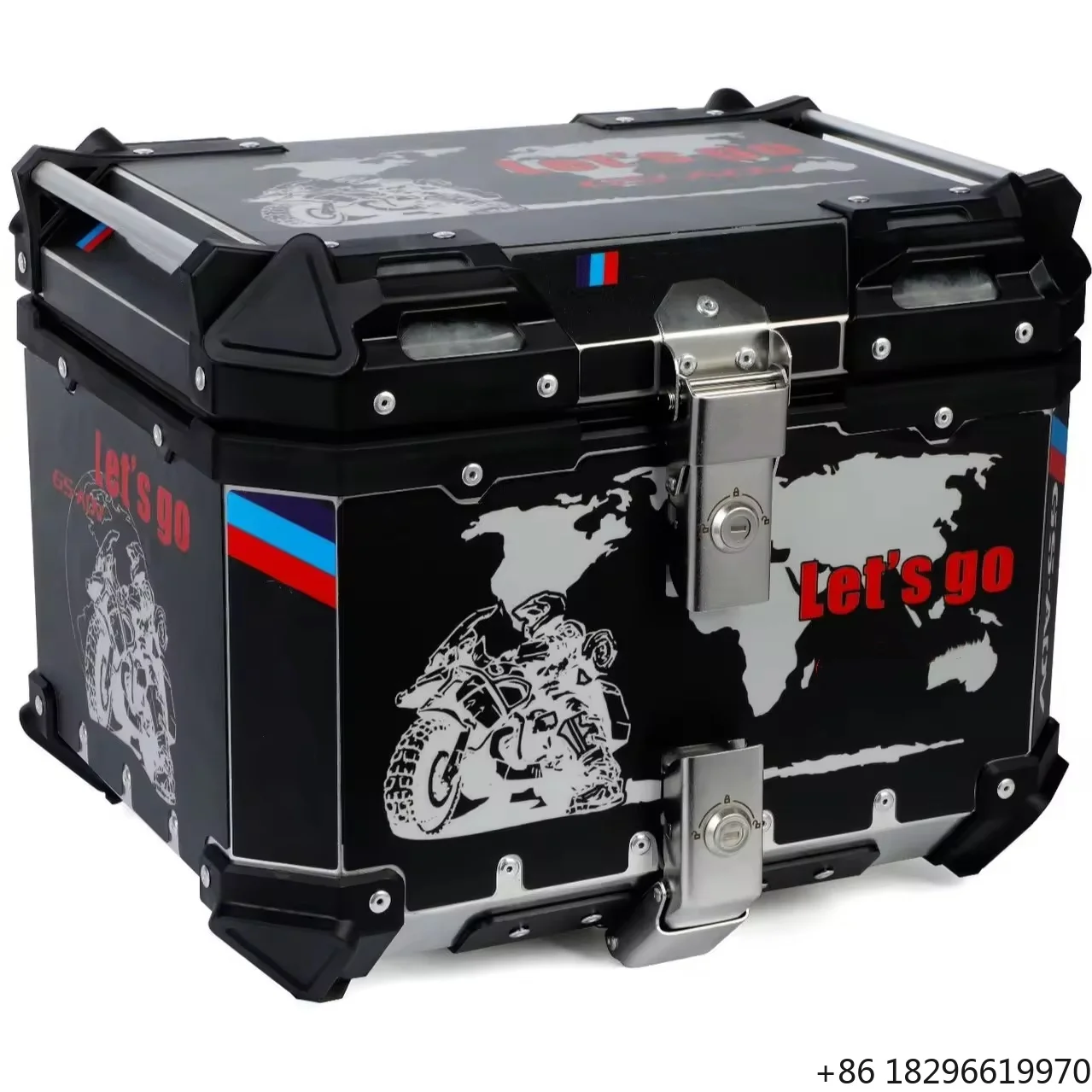 

High Quality Motorcycle Tail Box Decal Stereo Motorcycle Tail Carrier Box Waterproof Trunk