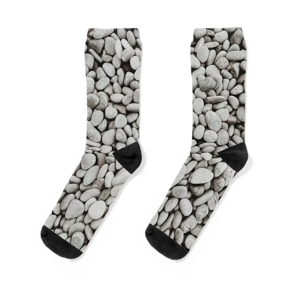 

Monochrome Beautiful Natural Pebbles Socks FASHION football ankle Socks Women's Men's