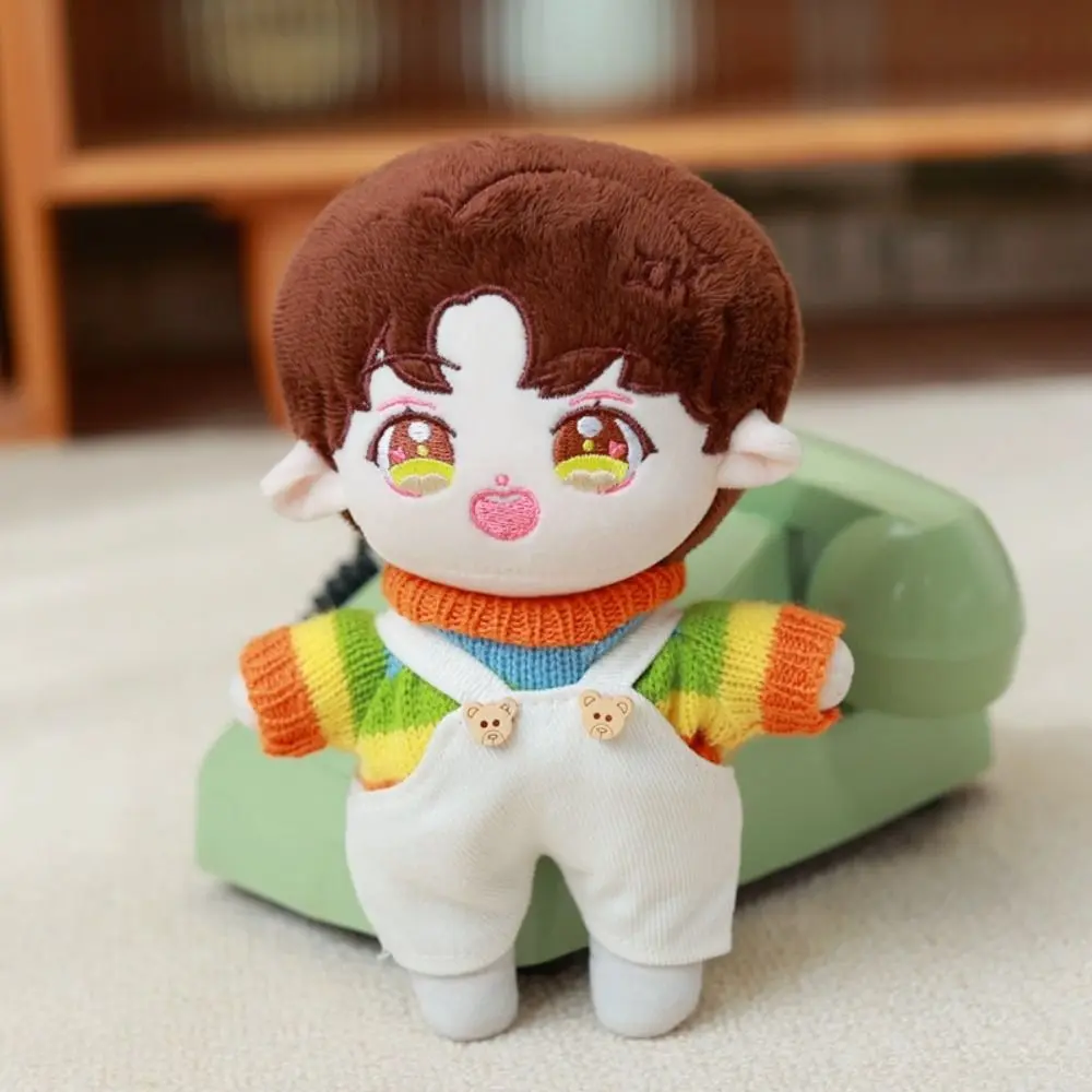 Kinderspiel zeug Geschenk DIY verkleiden 20cm Baumwolle Puppe Kleidung bunte Cord 23cm Wallace Gromit Hund Kleidung Idol Puppen Hosen