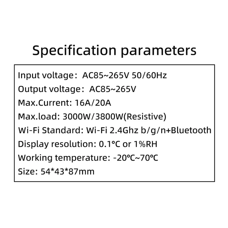 Imagem -02 - Interruptor de Temperatura Tuya Wifi Interruptor de Controle do Temporizador Controle App para Aquários Monitoramento da Temperatura da Água