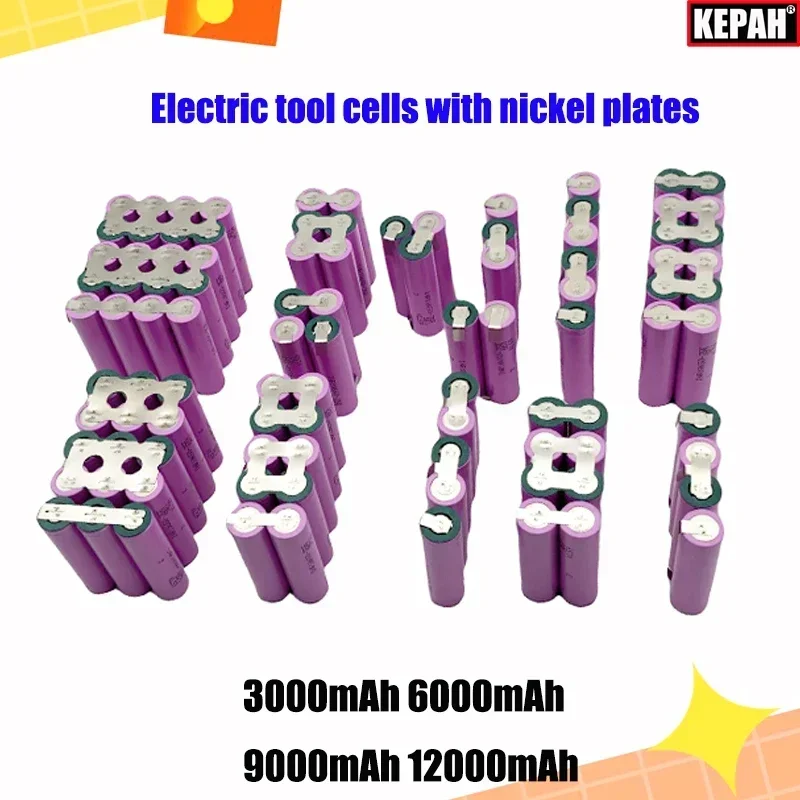 air transport 4S1P 5S1P 6S1 18650 3 6 9Ah 3.7V 8.4V 12.6V 16.8V 21V 18V 25.2V lithium battery Electric drill Tool battery cells