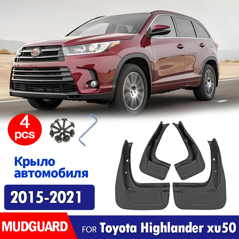 

2014-2019 Mudflaps FOR Toyota Highlander xu50 Mudguard Fenders Mud Flap Guard Splash Mudguards car accessories auto styline