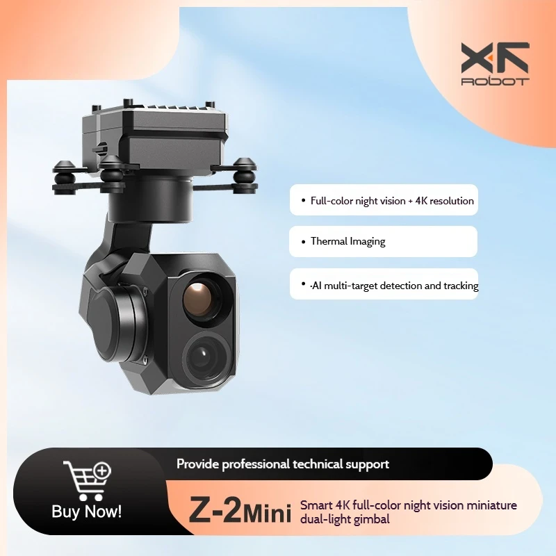 

Z-2mini For Rc Uav Intelligent 4k All-Rounder Night Vision Miniature Double-Light Pod Camera Remote Control Mechanical Dog Robot