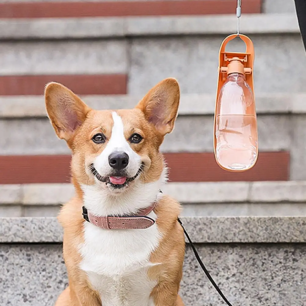 High Abs Pet Water Fountain Portable Pet Drinking Bottle Portable Leak-proof Pet Water Dispenser Foldable Outdoor for Dogs