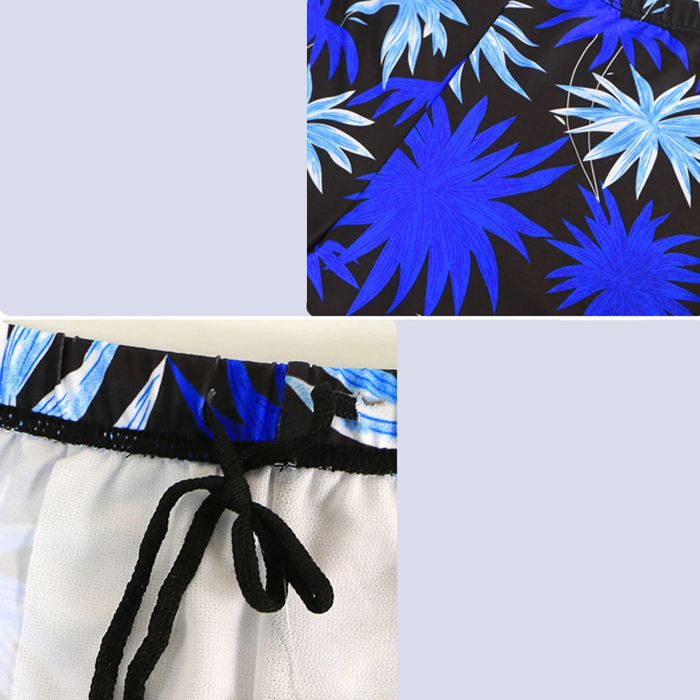 

Men Athletic Training Swimsuit Hawaiian Beach Shorts Swimming Trunks Swimwear Tight Surfing Board Shorts