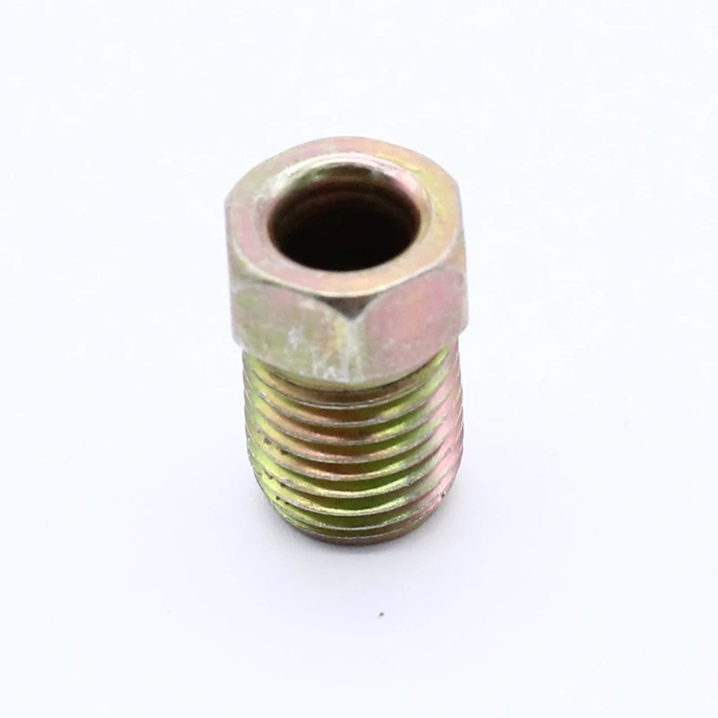 Quick Release 3/8-24 Inverted Tube Connector Fitting Adapter for 3/16 inch Tube Brake Line Car Motorbike Universal