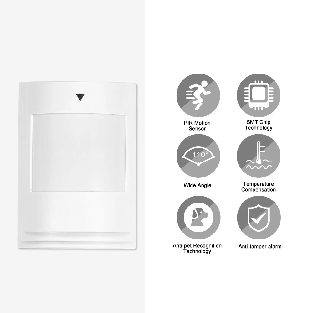 Anti-Pet PIR Motion Sensor Wired Alarm Dual Infrared Detector Pet Immune For Home Burglar Security Alarm System Wired PIR Sensor