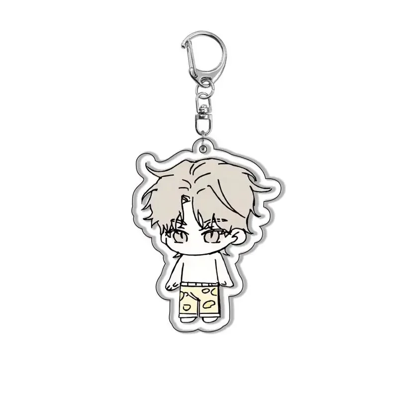 Anime Waterside Night Taeju Double Sided Acrylic Keychain Plate Yaoi Anime Low Tide In Twilight Key Chain Cosplay Props For Fans