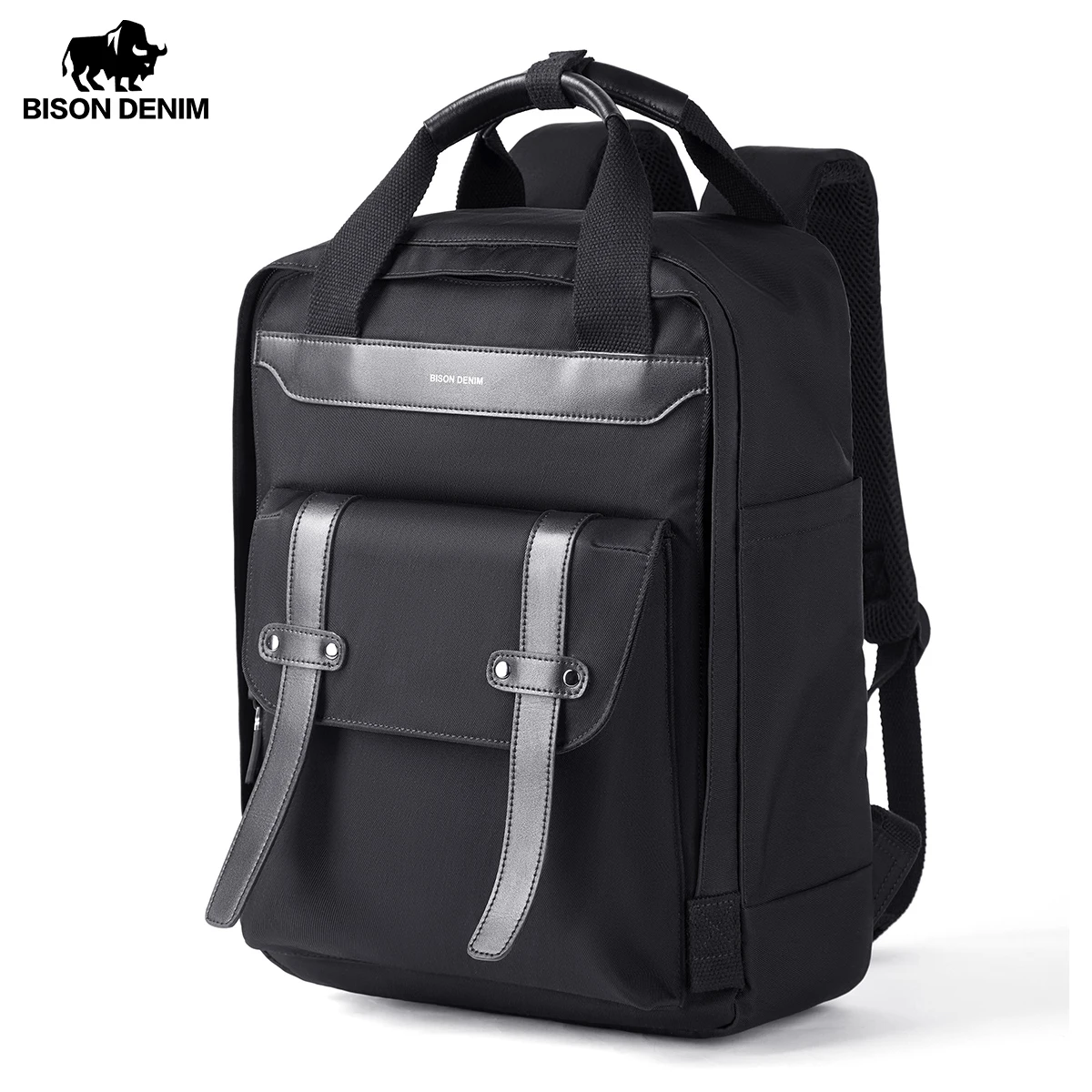 BISONDENIM Durable Oxford Travel Backpack Men Women Quality Student School Bags Laptop Notebook Bag Hiking Sport Backpack