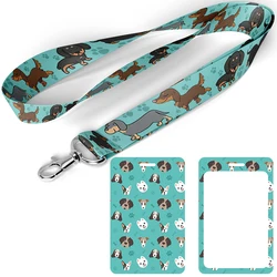 C1699 Dachshund Dogs Cute Lanyard for Key Neck Strap lanyards id badge holder Key Chain Key Holder Hang Key Rings Accessories