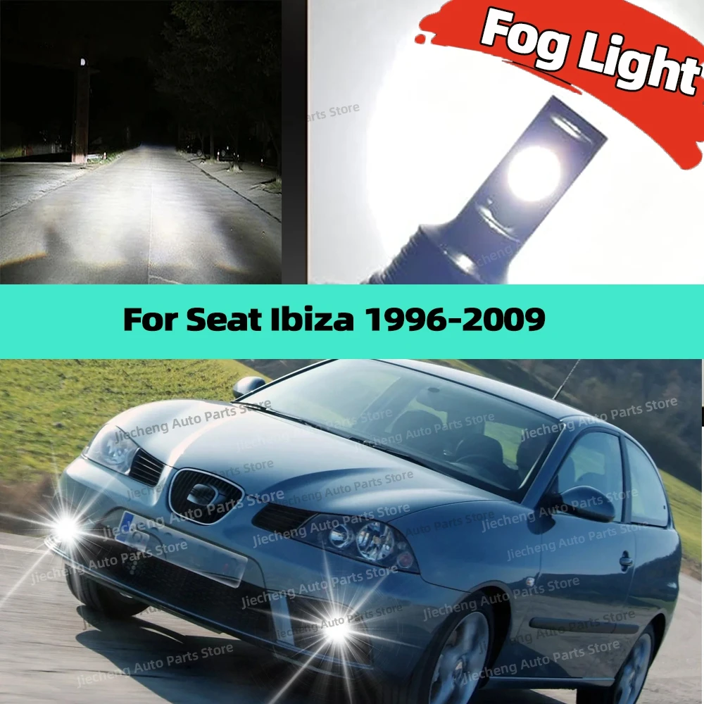 

2Pcs Led Bulb Auto Fog Light 6000K White Lamp 25000LM For Seat Ibiza 1996-2009 2001 2002 2003 2004 2005 2006 2007 2008