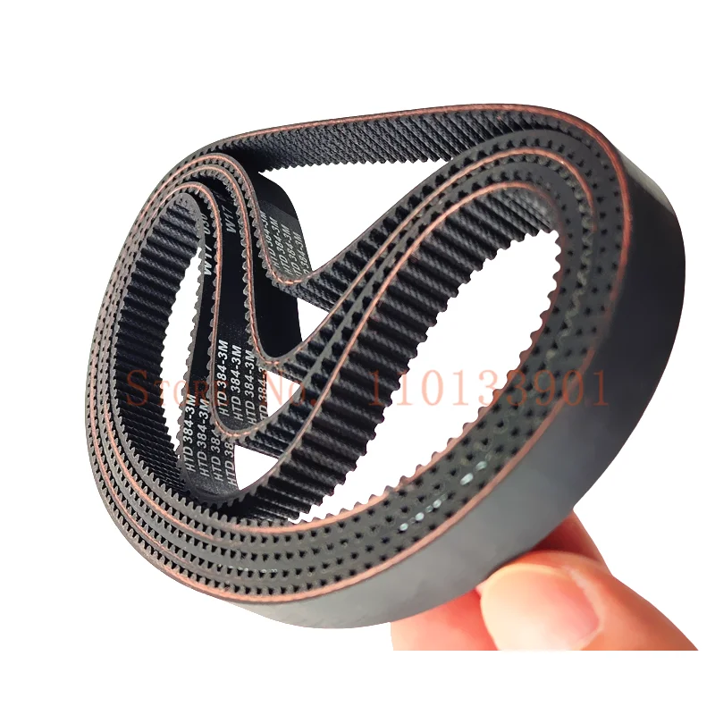 HTD 3M Timing belt C= 372 375 378 381 Width 6/9/10/12/15mm Teeth 124 125 126 127 HTD3M Synchronous 372-3M 375-3M 378-3M 381-3M