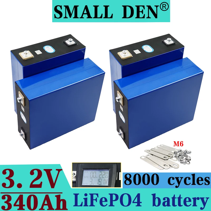 New Grade A 340AH Lifepo4 Battery 3.2V DIY 12V 24V Lithium iron phosphate Cell Rechargeable golf cart batteri For RV EV Camping