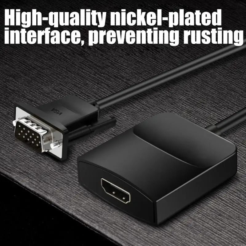 

Compactly VGA в HDMIS Adapter 1080p Video Audios Converters для телевизионных проекторов 896c