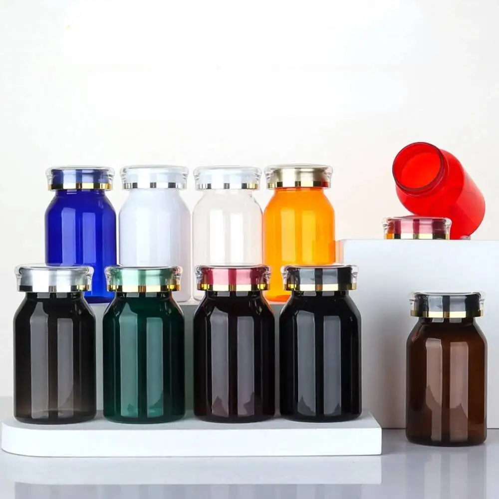 

120ml Health Light Proof Empty Medicine Capsule Paket Plastic Jars Tiny Bottles Spice Storage Mini Container 10PCS