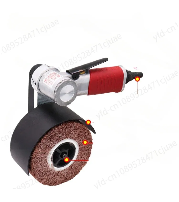 Pneumatic sander Stainless steel wire drawing machine Small polishing machine Furniture solder joint jackfruit belt