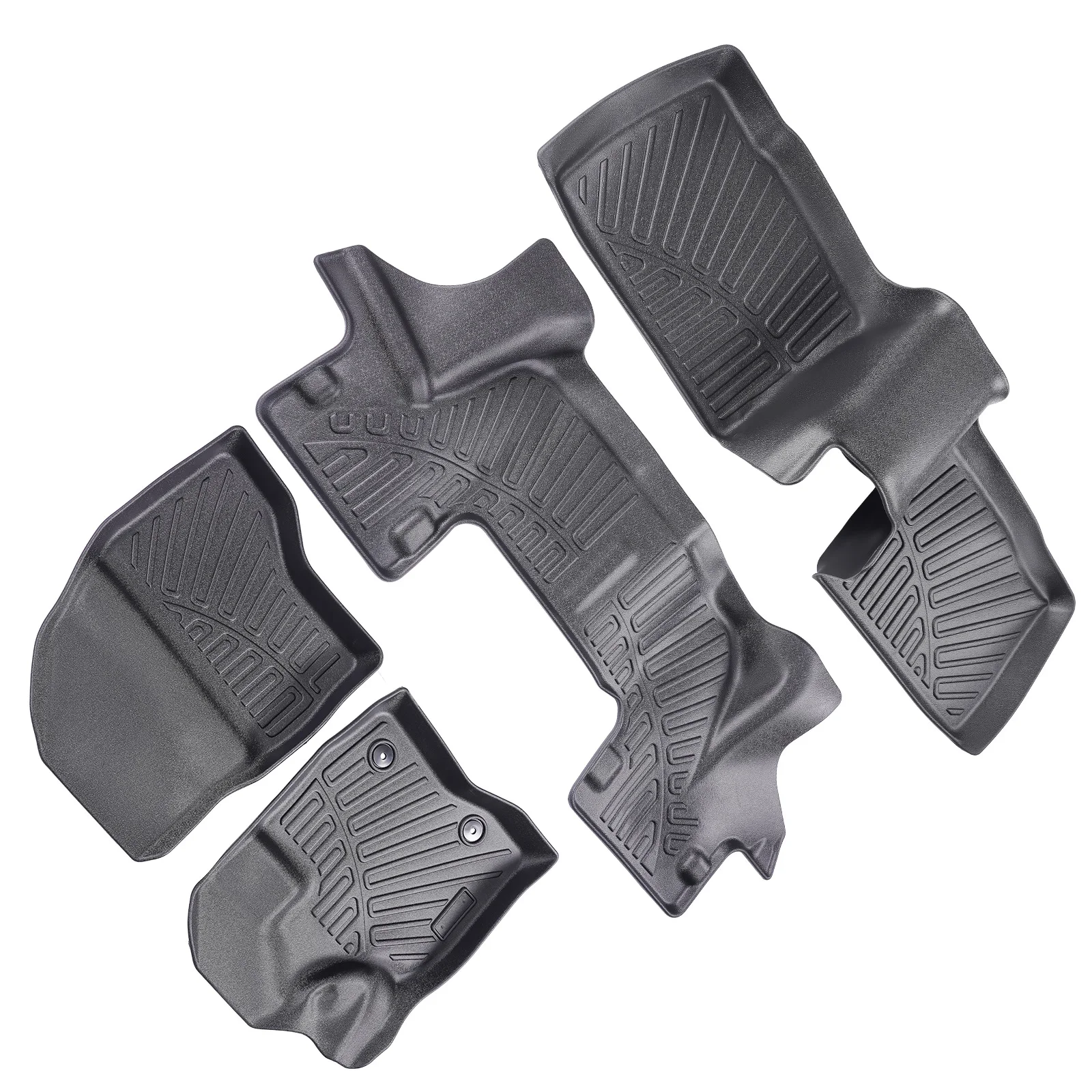 

Floor Mats 2 Row for 2017-2019 Ford Explorer TPE Rubber Liners for All Weather