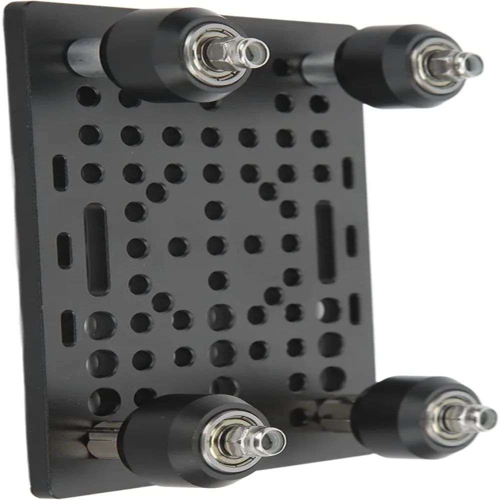 Precision 20mm to 80mm Width Aluminum Gantry Plate 4 Plastic Pulleys 3D Printer Guide Rail Universal Linear Rail Home Workshop