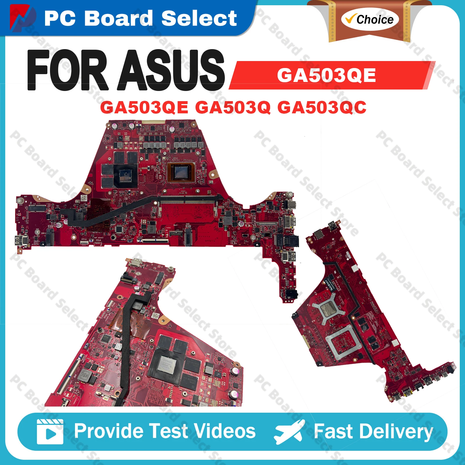 GA503QE with R9-5900HS CPU RTX3050 RTX3050Ti GPU 8G-RAM mainboard For Asus ROG GA503QC GA503Q laptop motherboard 100% Tests OK