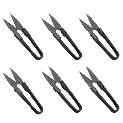 3 4 6Pcs 4 Inch Bonsai Pruning Scissors Tools Bud Leaves Trimmer Yarn Thread Cutter Snips Trimming Supplies Gardening Clippers