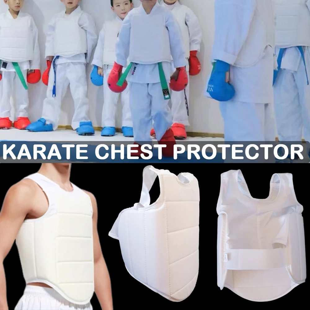 

Karate Chest Protector Training Gear for Free Combat Boxing Taekwondo Sports Safety Back Support Chest Protection Adults