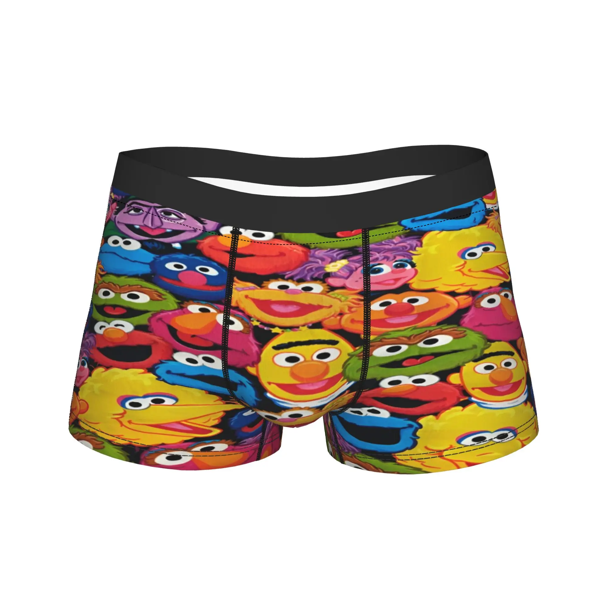 Sesames Streets Underwear  Custom Boxer Shorts Hot Sale Males Panties Comfortable Boxer Brief Birthday Present