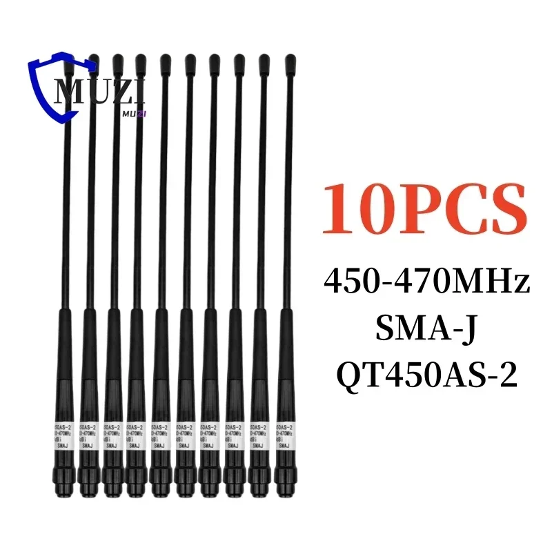 10pcs 450-470MHz QT450AS-2 SMA-J 4dBi Radio Antenna for South Trimble RTK Receiver S82 S86 CHCNVA T4 T5 M5 X900 X90 X91 V30 V60