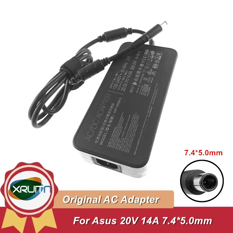 ADP-280BB B 20 فولت 14A 280 واط الأصلي التيار المتناوب محول شاحن الكمبيوتر المحمول ل ASUS ROG Strix XG43UQ سويفت PG43UQ الألعاب رصد التيار الكهربائي