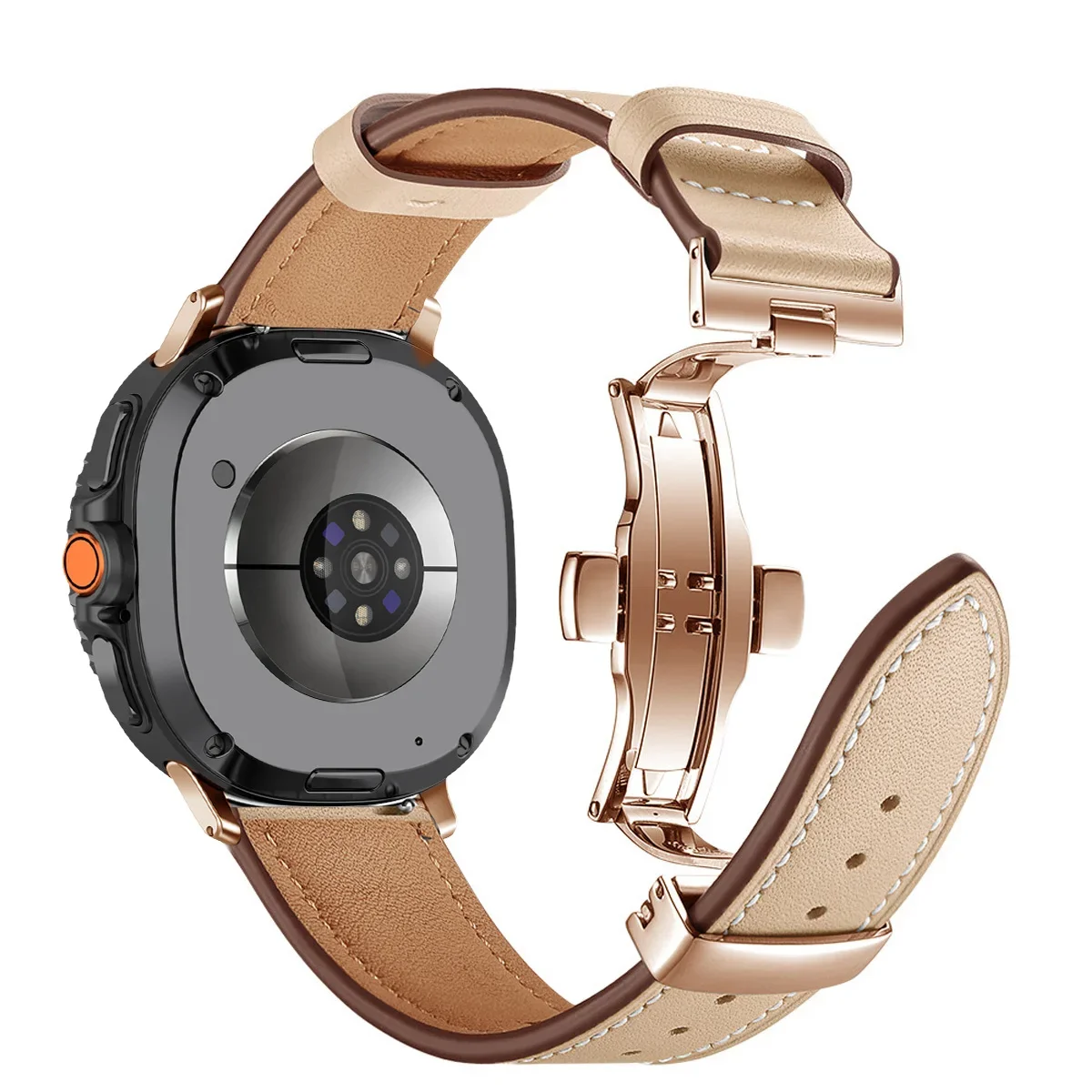 Premium-Lederarmband für Samsung Galaxy Watch 8 9 40mm 44mm Business-Armband für Galaxy Watch 8 Classic 46mm Smartwatch-Armband – Detail 15