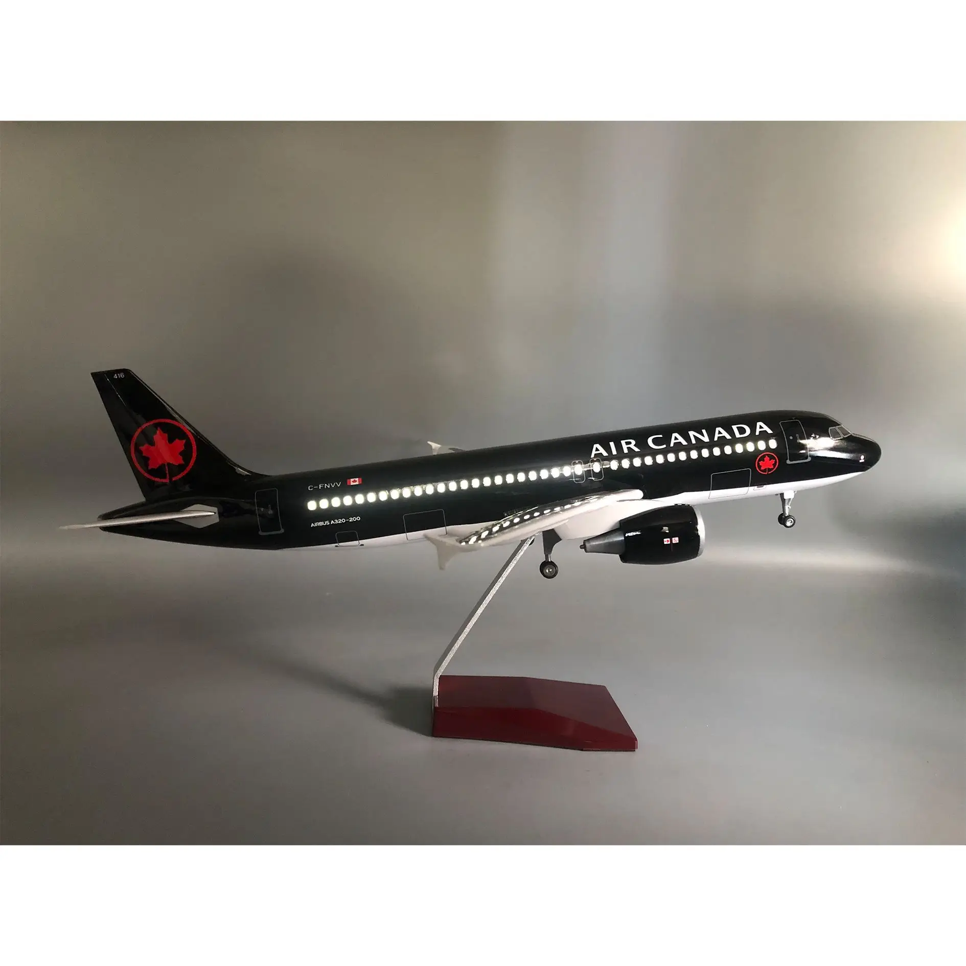 New 47cm Canada A320 Diecast Resin Airplane Model Simulation Of Static Model Aircraft For Aviation Enthusiasts Gifts Or Display