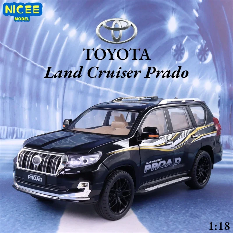 

1:18 TOYOTA Land Cruiser Prado SUV Alloy Car Model Diecast Toy Vehicle Simitation Cars Toys For Children Kids Gift F374