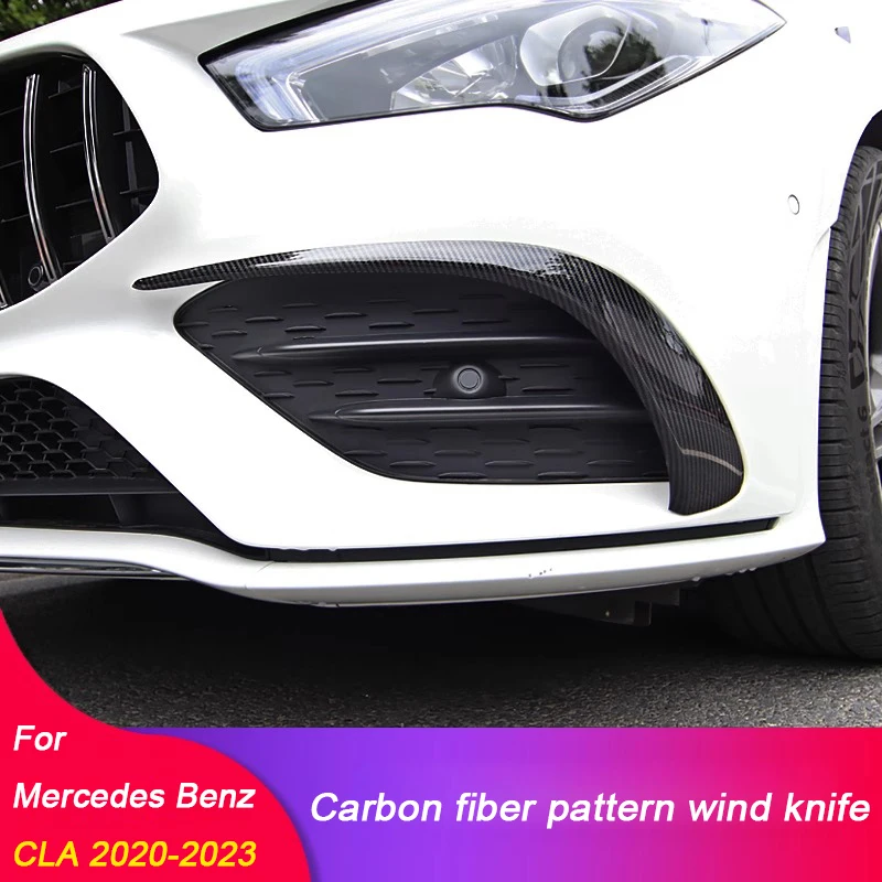 

For Mercedes Benz CLA C118 X118 CLA35 4MATIC Car Front Air Intake Grille Decorative Strip, Bumper Bumper Spoiler Modified AMG