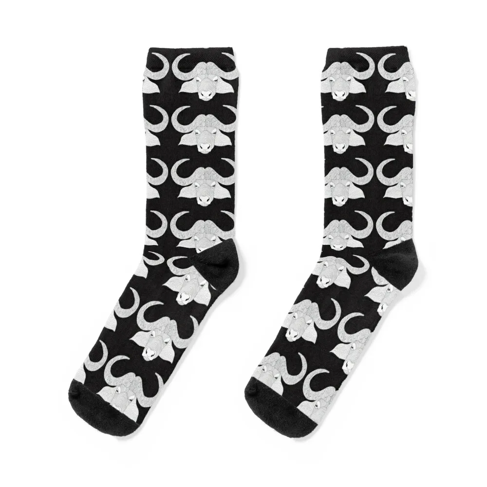 

Black white, Water Buffalo, Buffalo, Africa Socks sheer christmass gift winter gifts Hiking boots Men Socks Luxury Brand Women's