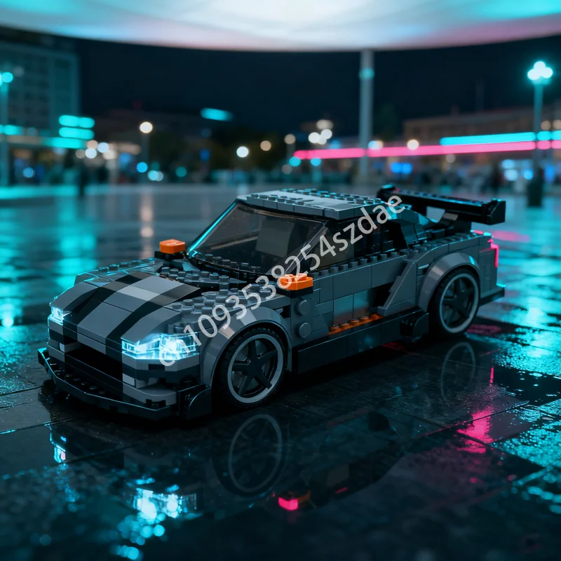 

283 шт. MOC Audiee RS E Tron GT City Champions Модель Строительные игрушечные блоки Архитектура Рождественские подарки Сборная идея Детский день рождения