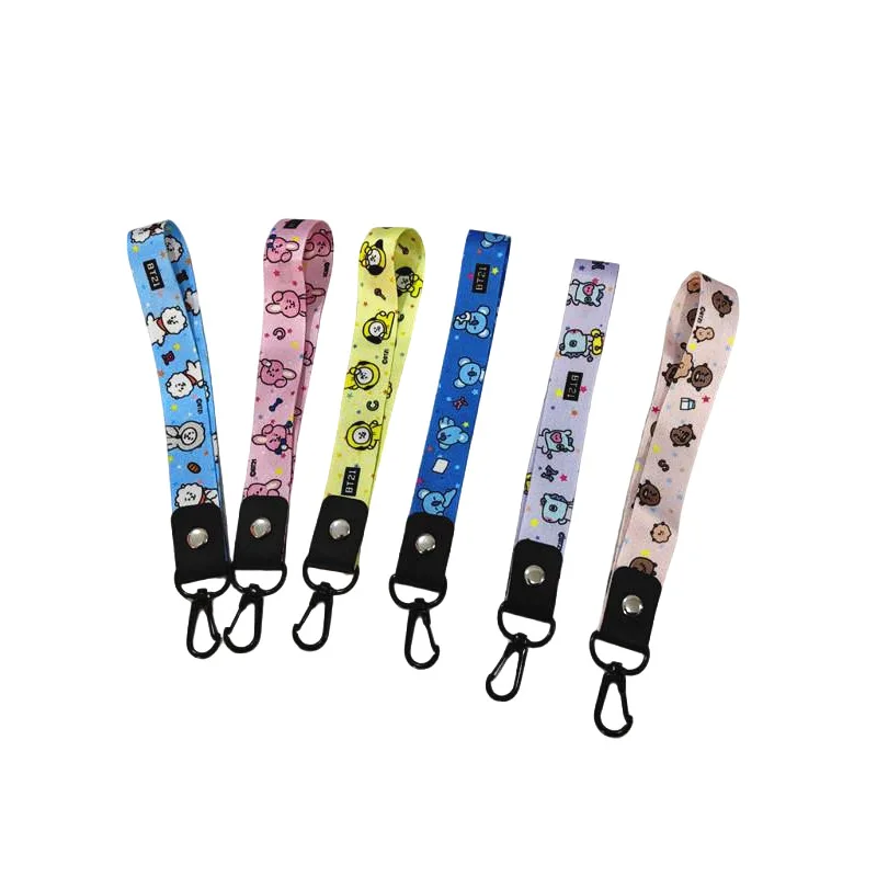 BT21 koya mang shooky chimmy tata cartoon cute lanyard for men and women students mobile phone ID anti-lost neck hanging rope view 6