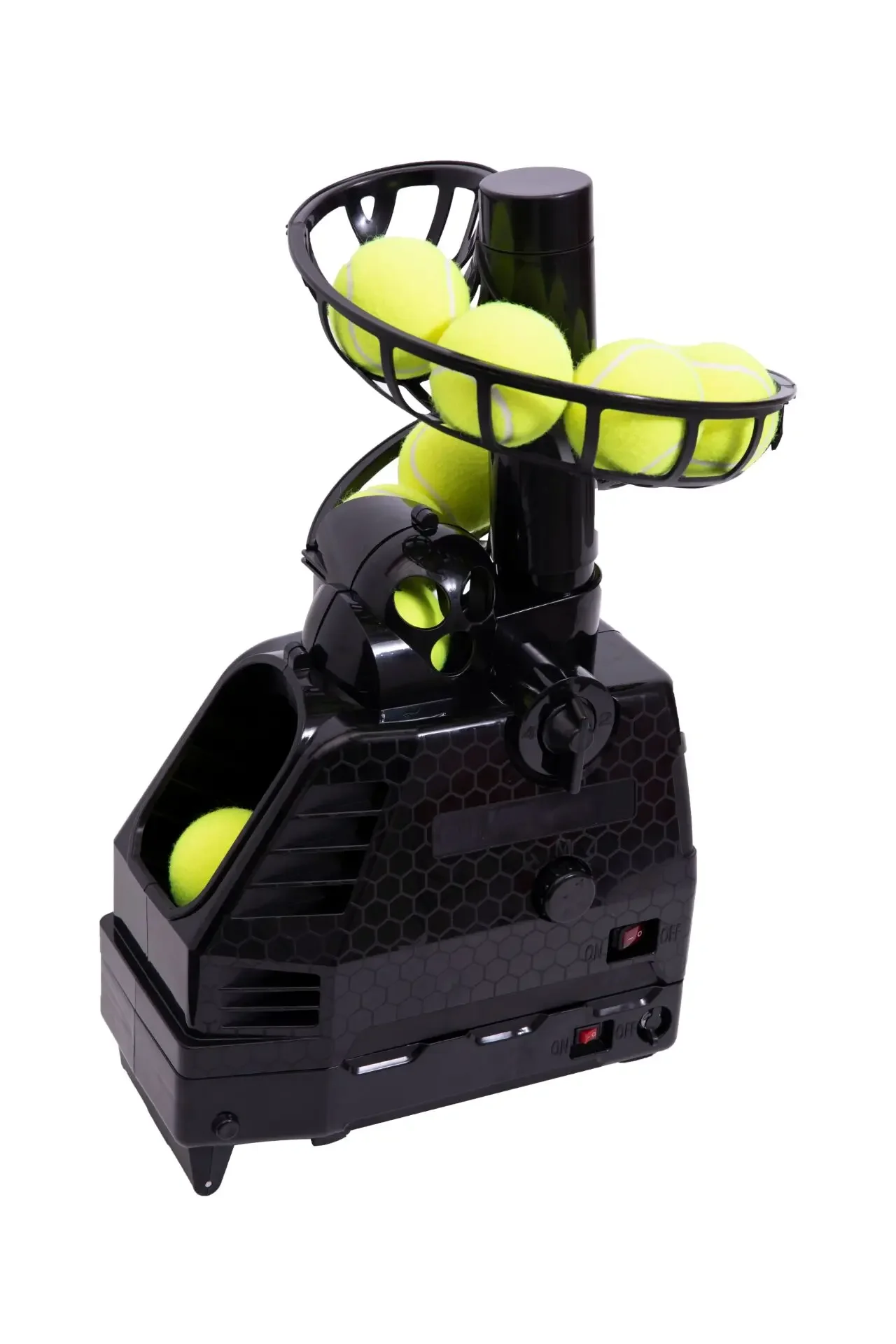 

Портативный тренажер для теннисных мячей — автоматический тренажер для метания и обслуживания нескольких мячей для тренировок, одиночных тренировок — легкий и удобный для переноски