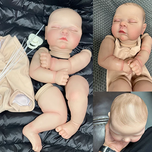 21Inch Painted Peaches Reborn Doll Kit Soft Touch Fresh Color High Quality 100%Hand-Made Unassembled Kit Toys for Children