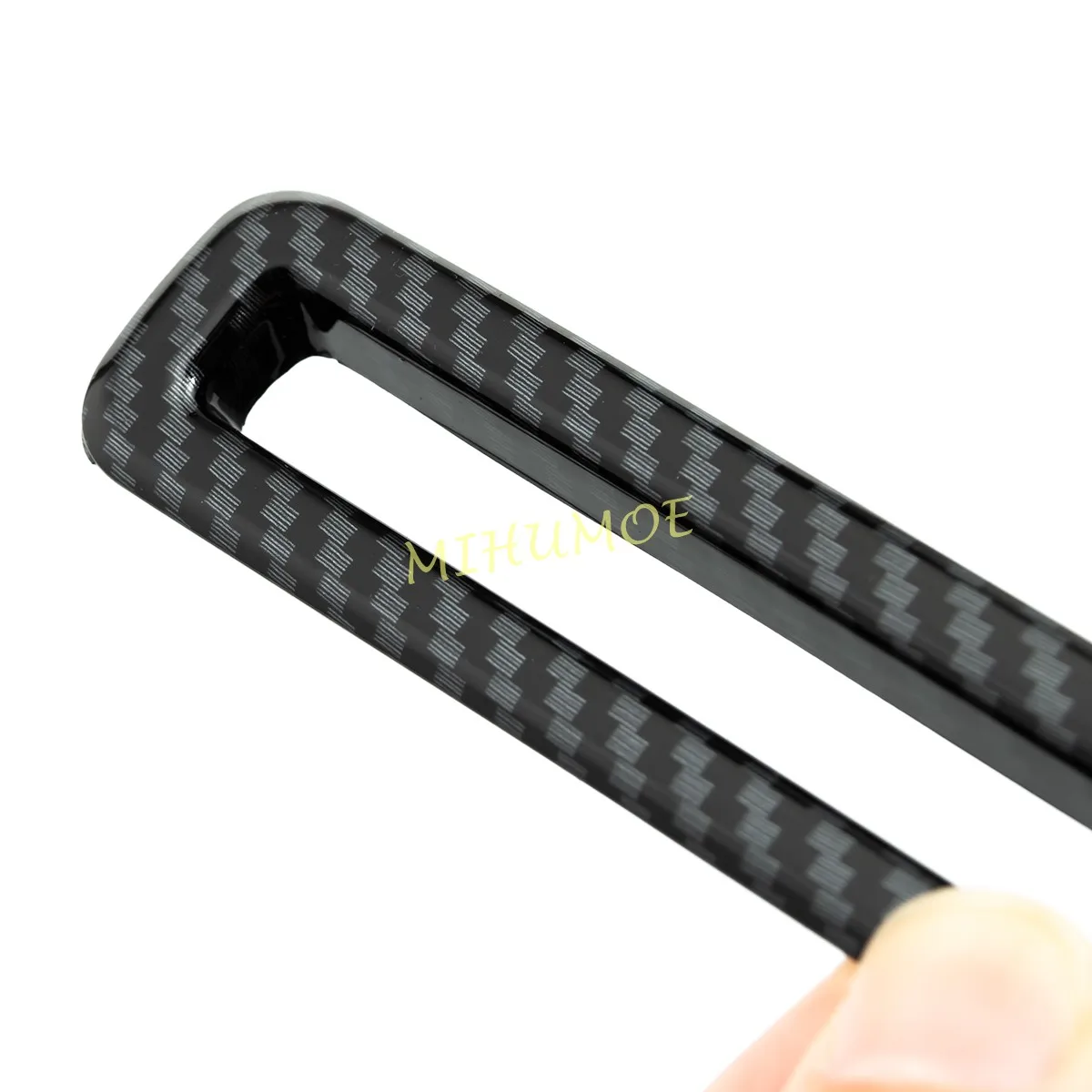 ل 2019-2025 لكزس ES 250 300h 350 ألياف الكربون الداخلية الباب منفذ تنفيس الهواء غطاء الكسوة اكسسوارات 2024 2023 2022 2021 2020 #4