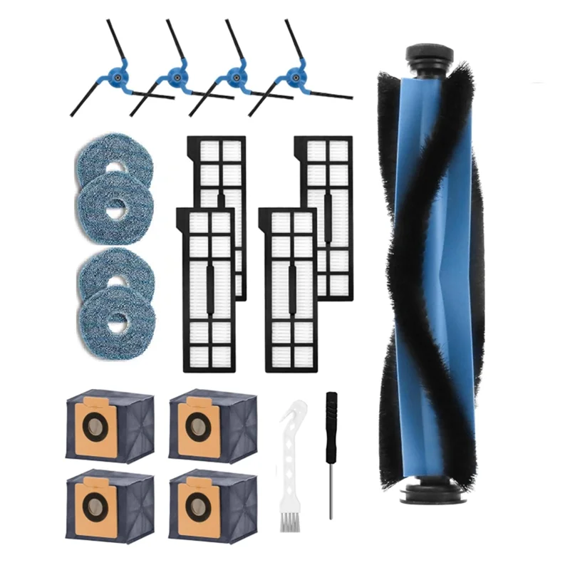B59B-For Eufy X10 Pro Omni Vacuum Cleaner Accessories Roller Side Brush Filter Mop Pad Dust Bag Ultra Durable Accessories