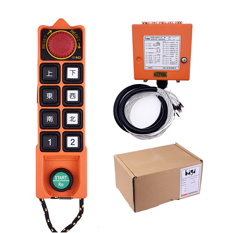 

Saga L10-1 220 volts industrial wireless remote control for overhead crane