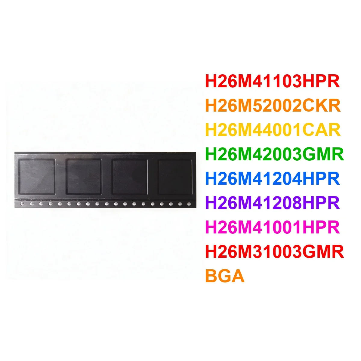 (1piece) test H26M41103HPR H26M52002CKR H26M44001CAR H26M42003GMR H26M41204HPR H26M41208HPR H26M41001HPR H26M31003GMR BGA
